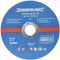 Silverline 349754 Metal Cutting Discs Flat 10pk 125 x 3 x 22.23 mm,Blue