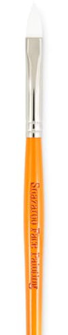 Snazaroo Amscan International Flat Brush (Medium, Yellow), 1, Orange