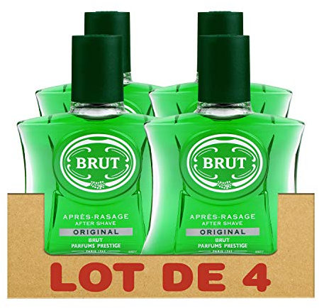 Brut Original Après Rasage Homme Parfum Frais et Intense Flacon (Lot de 4 x 100 ml)