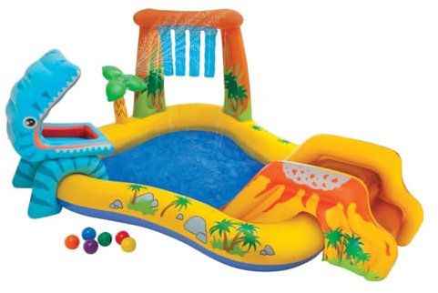 Intex Playcenter Dinosaur, 249 x 191 x 109 cm, 57149NP, Bunt, 6.5 cm