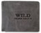 Herren Geldbörse Geldbeutel Portemonnaie WILD THINGS ONLY !!! grau Leder