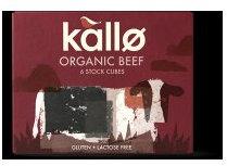 Kallo Bio-Rinderbrühe Würfel, 66 g, 6 Stück