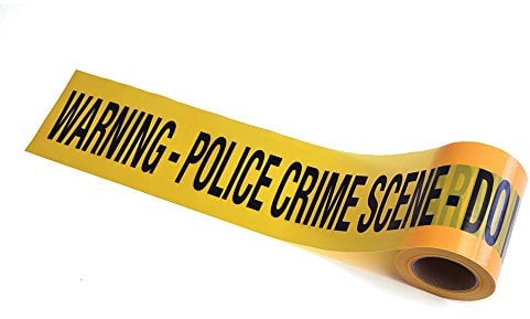 Bristol Novelty GJ439 - Nastro adesivo per scena del crimine, giallo e nero, confezione da 1 pratico set di barzellette, unisex, taglia unica