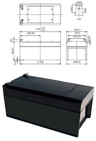 Batterie compatible avec batterie fERM fTHTB florin, 12 v, hGA1002, 0412–07, fTHT - 12 v