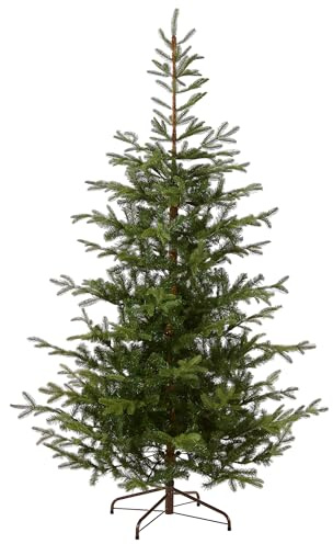 National Tree Company 7.5 ft Unlit Norwegian Spruce Artificial Christmas Tree, 1,325 Tips, Includes Stand, Green