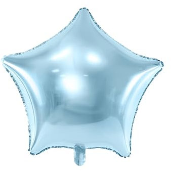 Generique - Sternförmiger Folienballon 45 cm türkis