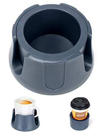 Anti-Spill Cup Holder, Drink Coaster with Anti-Slip Mat Fits Drink for Home Office Outdoors (Grey)