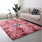 AMCER Teppiche Nach Maß, Hochflor Langflor, Gemütlich Anti Rutsch Waschbarer, für Wohnzimmer flauschig Bettvorleger - Rot 120x200cm