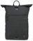 FUCHS & REBELL® Rolltop Rucksack PIET - Durchdacht & Nachhaltig - mit Laptopfach & Anti Diebstahl Tasche - 15-22L (Schwarz)
