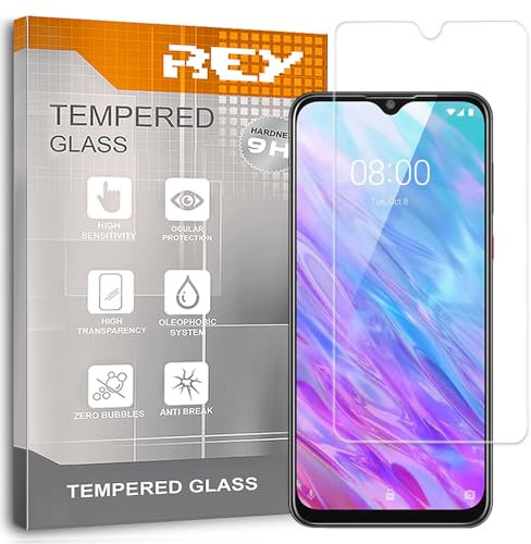 REY Bildschirmschutz aus gehärtetem Glas für ZTE Blade 10 SMART - Blade 10, Schutzfolie, Displayschutzfolie 9H+ Härte, Anti-Kratzen-Öl-Bläschen