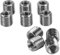 10 Pezzi Inserti Filettati Dado Riduzione interno M8*1,25 esterno M12*1,5 lungo 12 mm 12 mm Acciaio Inossadabile Hardware Fastener Conversione Filo Strumento Kit per Inserto Riparazione Dado