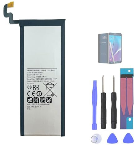Aousavo EB-BN920ABE Batterie de Rechange Compatible avec Galaxy Note 5 Edition SM-N9208 SM-N9200