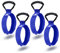 MENG ZHI AO Lot de 4 supports de tuyau d'aspirateur en polypropylène bleu avec poignée de transport, parfaits pour tuyau d'arrosage, tuyau de piscine, outil de garage, etc.