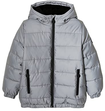 Vertbaudet Warme Jungen Steppjacke mit Recycling-Wattierung grau 158/164