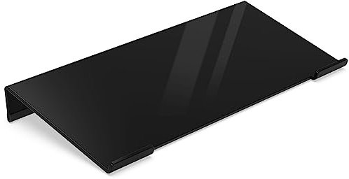 Egchi Acrylic Computer Keyboard Stand for Desk, Keyboard Riser Tilt Lift, Keyboard Holder for Desktop, Desk Keyboard Lifter(Black)