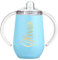Varsany BPA-Free Stainless Steel Sippy Cup for Kids: Personalised 12oz Capacity, Double-Walled Design - Ideal for Toddlers' Smooth Transition - Blue
