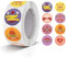 Heart Stickers Colorful Runde Aufkleber Happy Valentine‘s Day sticker love 25mm Farbkodierung Etiketten Rolle liebe kleine Klebepunkte 500 Stück