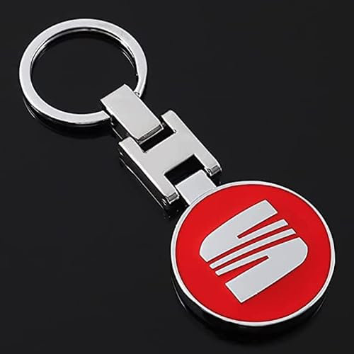 ANNAKK Auto-Logo Schlüsselanhänger, für SEAT mit Logo Autoschlüsselbund Ersetzen Zubehör für Unisex Familie Geschenk,A