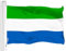 G128 Sierra Leone Sierra Leonea-Flagge | 90 x 150 cm | LiteWeave Pro Serie bedruckt 150D Polyester | Landesflagge, lebendige Farben, Messingösen, dicker und langlebiger als 100D 75D Polyester