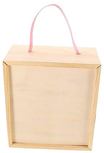 LABRIMP Kasten Holzkisten Zum Basteln Schiebedeckel Aus Holz Feuchttücher Schmuckschatulle Aus Holz Aufbewahrungskoffer Für Kleinigkeiten Fotobox Leere Holzkiste Schmuckständer Hölzern