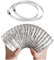 AITAF Aluminum Foil Ducting Hose Ø 80/100/110/120/150/160/170/180/200mm 2 Clamps Include for Bathroom,Kitchen,Toilet,Extractor Fan (Color : 1.5m, Size : 120mm)