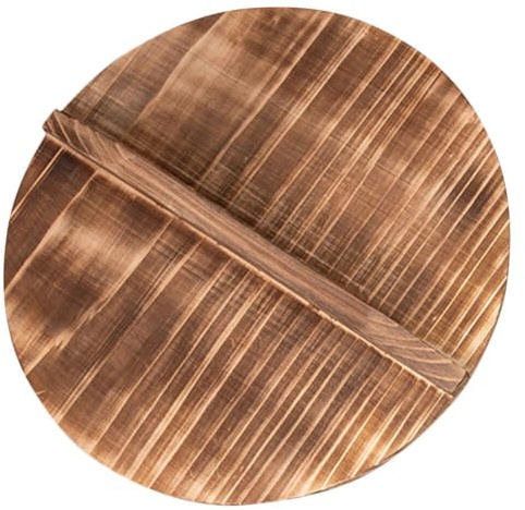 Runder Topfdeckel für Pfannen und Woks, Spritzschutz | Leichtes Holz, Hält Speisen Warm und Dampf Zurück, für Küche und Tägliches Kochen