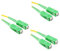 HOMSFOU 3st Lwl-patchkabel Lwl-überbrückungskabel Glasfaserkabel Zopffaserpullover Adapterkabel Der Gouverneur Erdbeer-pappteller Sc Einzelprozessor