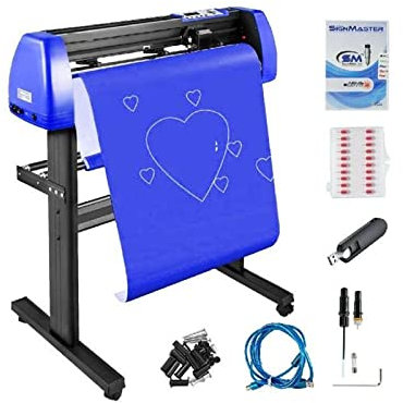 72cm Vinyl Schneideplotter Plotter Cutter Plotter Maschine Cutter 20 Klingen SignMaster Software for Plotter Cutter Für Anfänger und Heimwerker