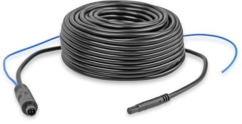 Carmedien Mini 4 Pin Rückfahrkamera Kabel 15 Meter Verlängerungskabel Anschlusskabel 15m Monitor Kamera Dash Cam Reverse Kabel 12-24V