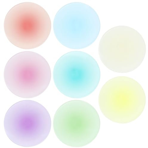 etspolt Acryl-Untersetzer für Getränke, buntes Untersetzer-Set, ästhetische Untersetzer, Farbverlauf, Tassen-Untersetzer für Schreibtisch, 8 Stück