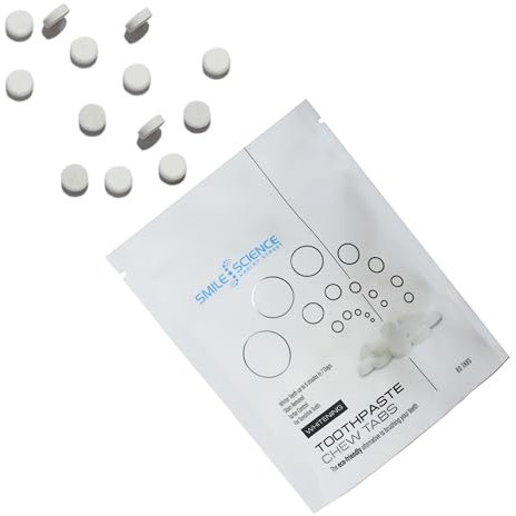 Smile Science Harley Street Whitening Toothpaste Tablets | 60 Tablets | Eco- Friendly | Sustainable Packaging | Solid Toothpaste