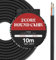 DC VOLTAGE 10M Black Vintage 2 Core Round Cable Fabric Cloth Covered Electrical Wire, 32.8FT 2 Conductors 18 Gauge textile electric cable Wire coated colored vintage for Lighting DIY Project