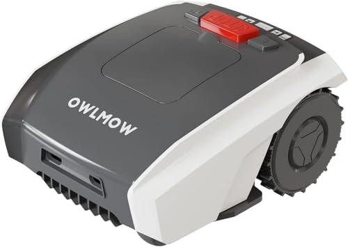 Robot cortacésped con navegación GPS y cable de límite, corta hasta 1.25 acres por semana, control de aplicación con horario, trayectoria de corte en forma de rejilla, corte personalizado, antirrobo