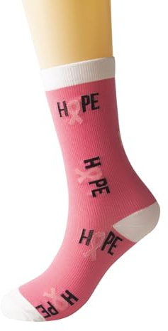 Générique Cancer du sein ruban rose chaussettes doux course randonnée travail chaussette confort respirant décontracté pour hommes femmes