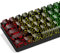 XVX Black Topographic Shine Through Keycaps, Backlit Gaming Keycap Set with OEM Profile, Side Printed Keyboard Key caps Suitable for 60% 65% 75% 80% 96%100% MX Switches Mechanical Keyboard