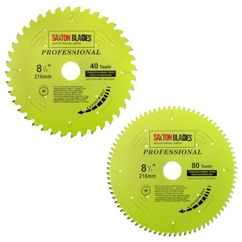 Saxton TCT216MXAPRO Gamme professionnelle TCT Lame circulaire 216 mm Pack A