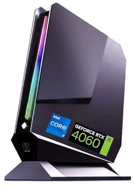 CYMINILMDPC Mini PC Gaming,Core i7-13800H (14C/20T, up to 5.2GHz), 16GB RAM 512GB SSD Mini Desktop Computer, 2xHDMI/Type-C/2.5G RJ45 LAN, RTX4060 8G Graphic Tower PC