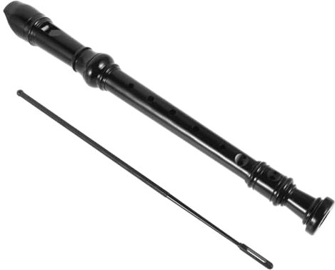 Vaguelly 8löcher Blockflöte Aus Kunststoff Mit Löchern Sopraninstrument Für Anfänger Junge Mädchen Und Heimunterhaltung Abs-material Einfach Zu Bedienen Transparent Schwarz