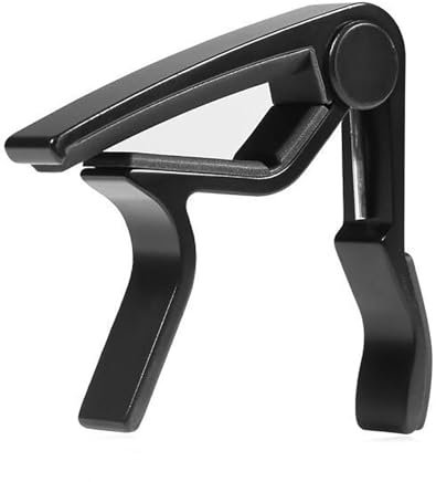 Guitar Capo Folk Guitar Pitch Clip Ukulele Metal Pitch Clip Guitar Clip for Acoustic and Electric Guitars(Noir)