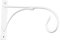 CLISPEED Support Mural Jardinières Extérieures Suspendues Dehors Fleur Support De Plante Suspendue Décor Extérieur Hooks De Plante en Plein Air Pendaison Planteur Suspendu Cintre Blanche