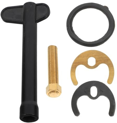 5Pcs Monobloc Tap Fixing Kit - includes bolts, nuts, washers & horseshoe plate - ideal Tap Repair Kit and Tap Fixing Kit for bathroom basin or kitchen sink mixer installation