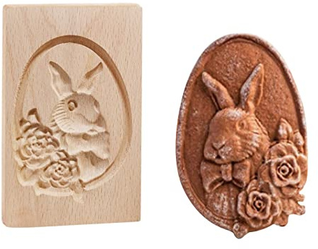Holz-Keksformen PläTzchenformen Cookie Cutter Keksformen PräGeform Backformen Handwerk Dekorieren Backwerkzeug Diy Keks Pressstempel Formen Backformen Deko Hochzeit Party Ostern Weihnachten (I)