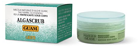 Guam, Algascrub, Aromatherapie-Peeling-Massage, fördert die Zellerneuerung, mit ätherischen Ölen, Made in Italy, Packung mit 85 g