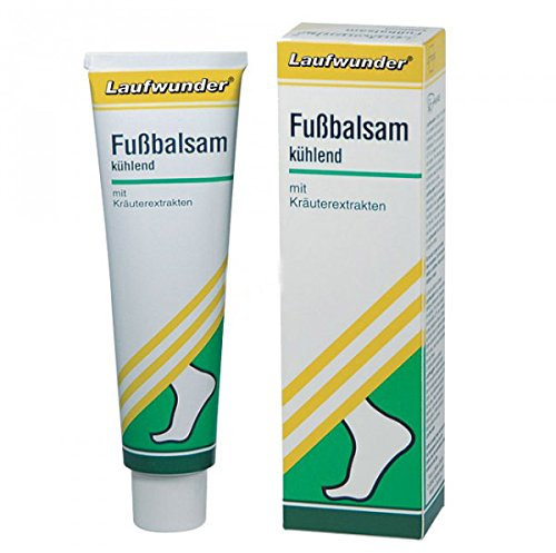 Laufwunder Fußbalsam kühlend 75ml pflegende Deocreme mit Menthol und Kampfer, 75 ml