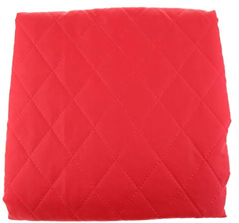 perfk Doppelseitige Futterstoff Steppstoff Steppfutter Bekleidungsstoff Steppstoff Quiltstoff für DIY, Mantel, rot