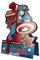 Hallmark Vatertagskarte für Papa, Marvel Captain America Design, Comicbücher, freistehende Karte, blau, rot