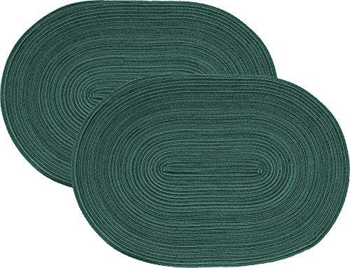 Pichler Tischset Samba 2er-Pack dunkelgrün Größe oval: 33x48 cm