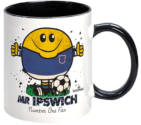 Kapow Gifts Mr Ipswich Mug Football Fan Gift Present Town, Ceramic, 250ml
