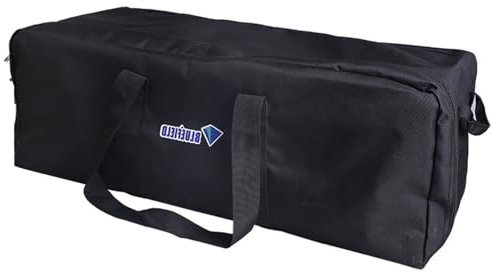 Azarxis wasserdichte Aufbewahrungstasche mit Tragegriffen, Große Tragetasche für Garten, Weekender Sporttasche für Reisen Sport Gym Urlaub (Schwarz - 55L)