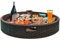 Schwimmendes Tablett Aus Rattan Handgefertigtes Leichtes Luxus-Serviertablett Poolzubehör Für Erwachsene Strand Wasser Frühstücksteller Pool Getränkehalter BBQ Cookouts Geburtstag Abschluss(Size:60cm)